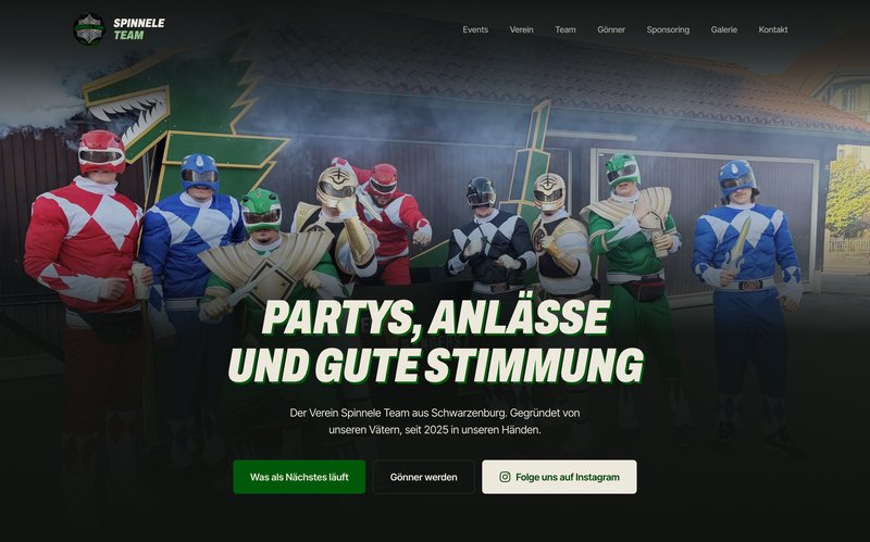 Vorschau der Webseite Spinnele Team